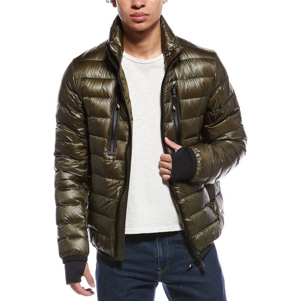 Moncler Mens Quilted Down Jacket, Green